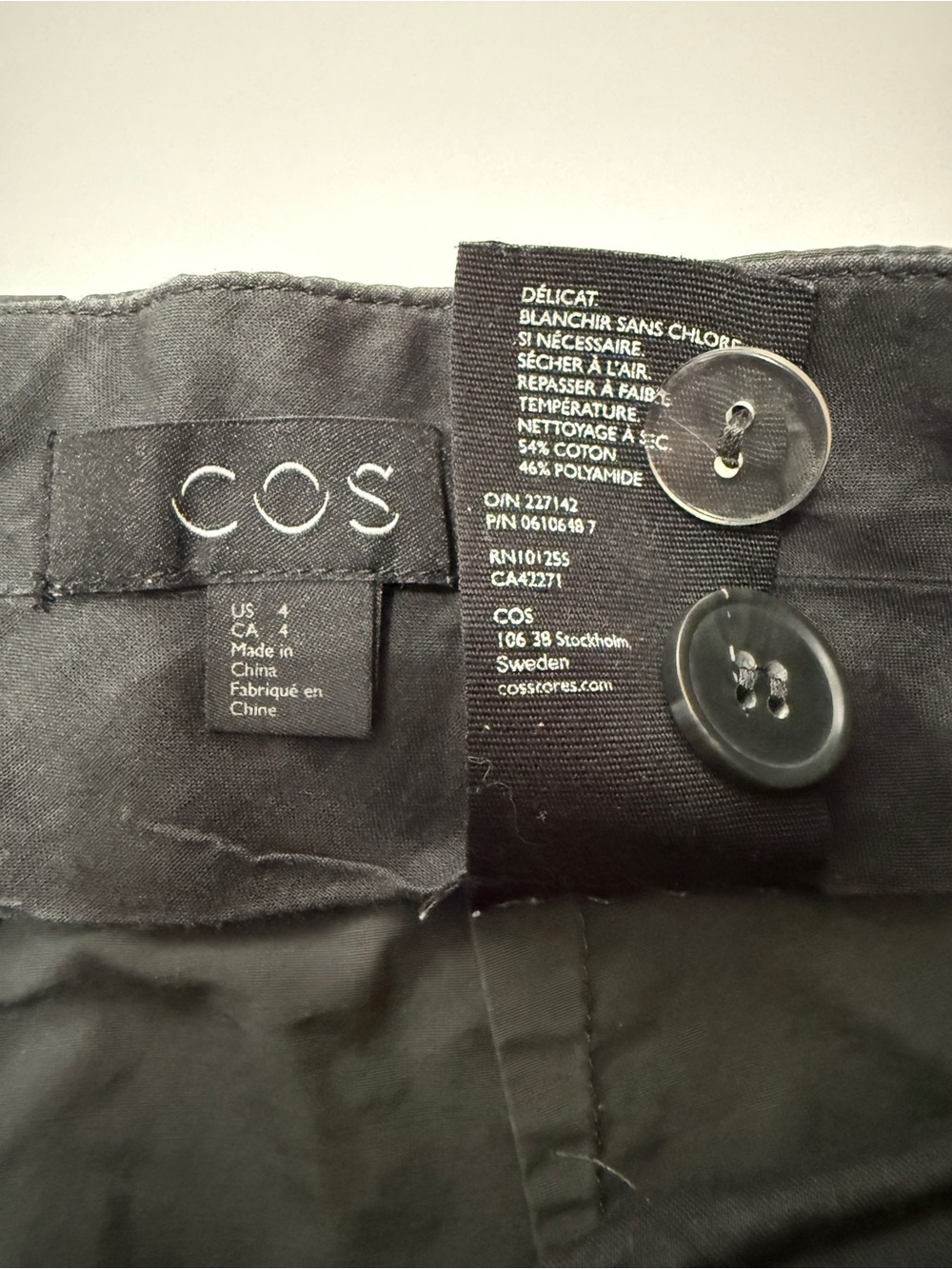 31 COS Charcoal Gray Wide-Leg Pants - Picture 6 of 12